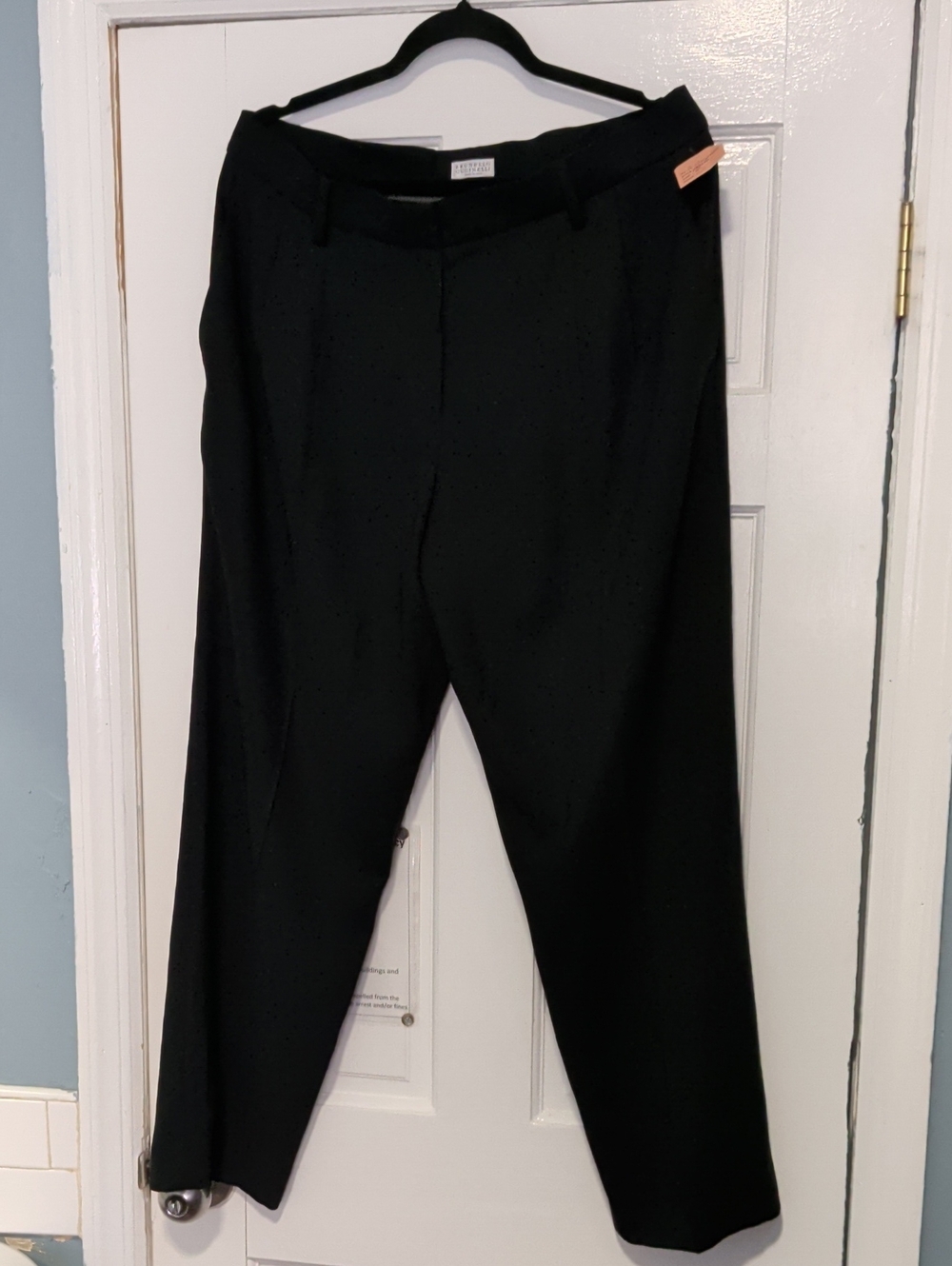 Brunello Cucinelli Black Women's Dress Pants